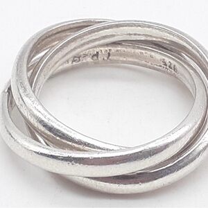 Sterling Silver Entwined Ring